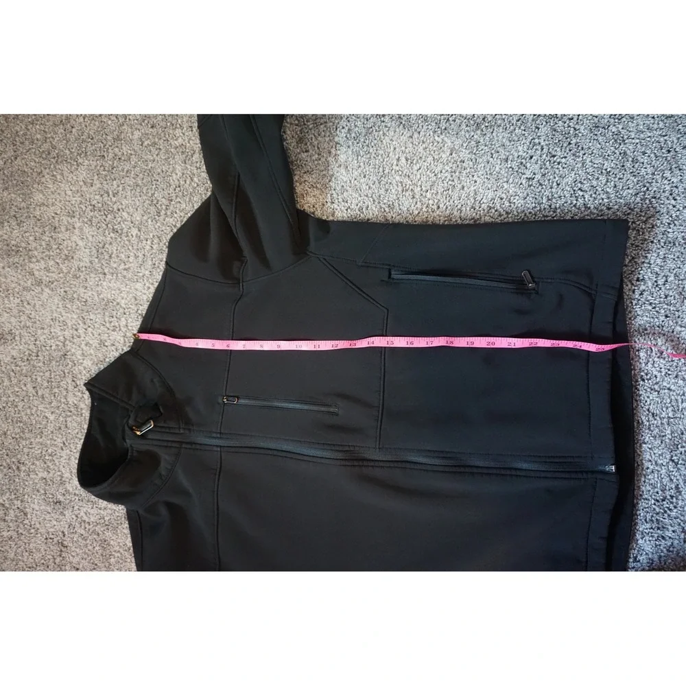 Tumi T-Tech Mens Black Softshell Fleece Lined Full Zip Jacket L